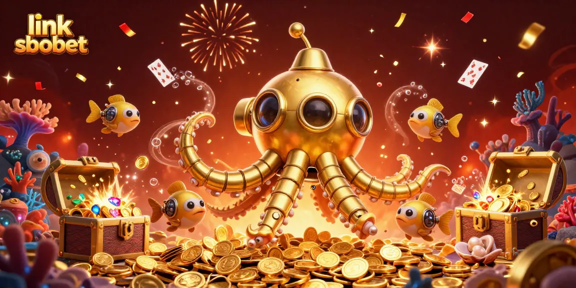 Engage in thrilling gameplay with link sbobet, exploring a vibrant underwater casino adventure.