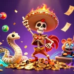 Experience the thrill of sun win with a vibrant 3D casino scene featuring lively characters and winning elements.