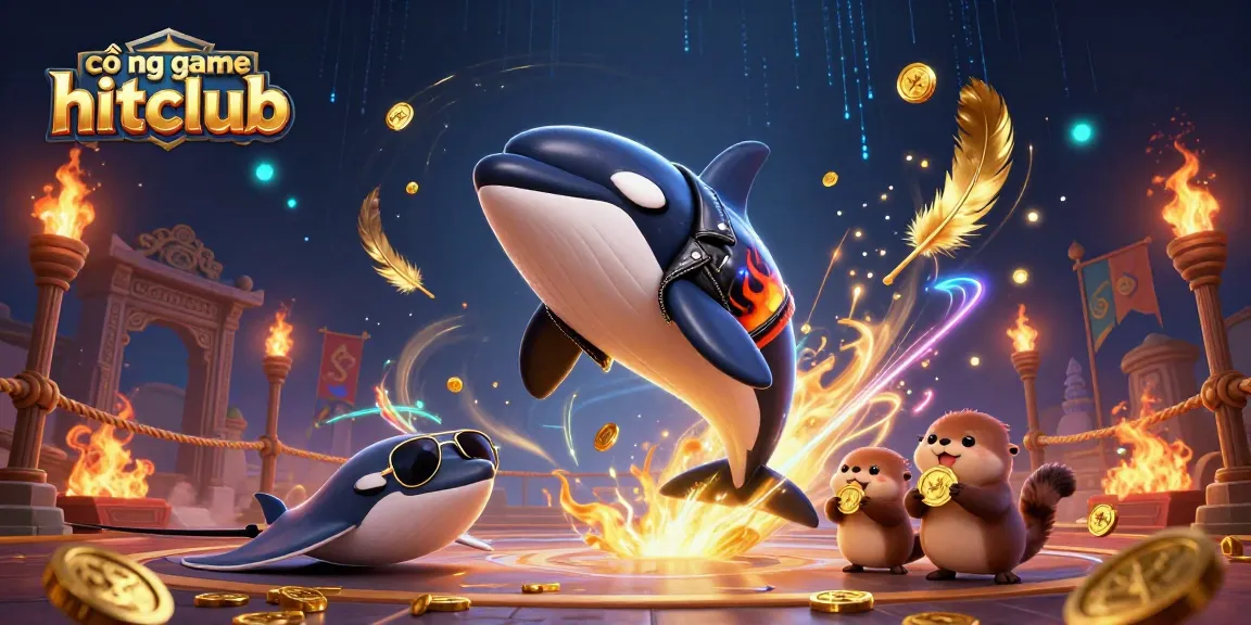 Experience the excitement of cổng game hitclub with vibrant characters and gold coins in action.