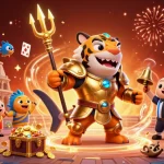 Experience exciting gameplay in tải sunwin with a vibrant underwater casino scene showcasing dynamic characters and treasure.
