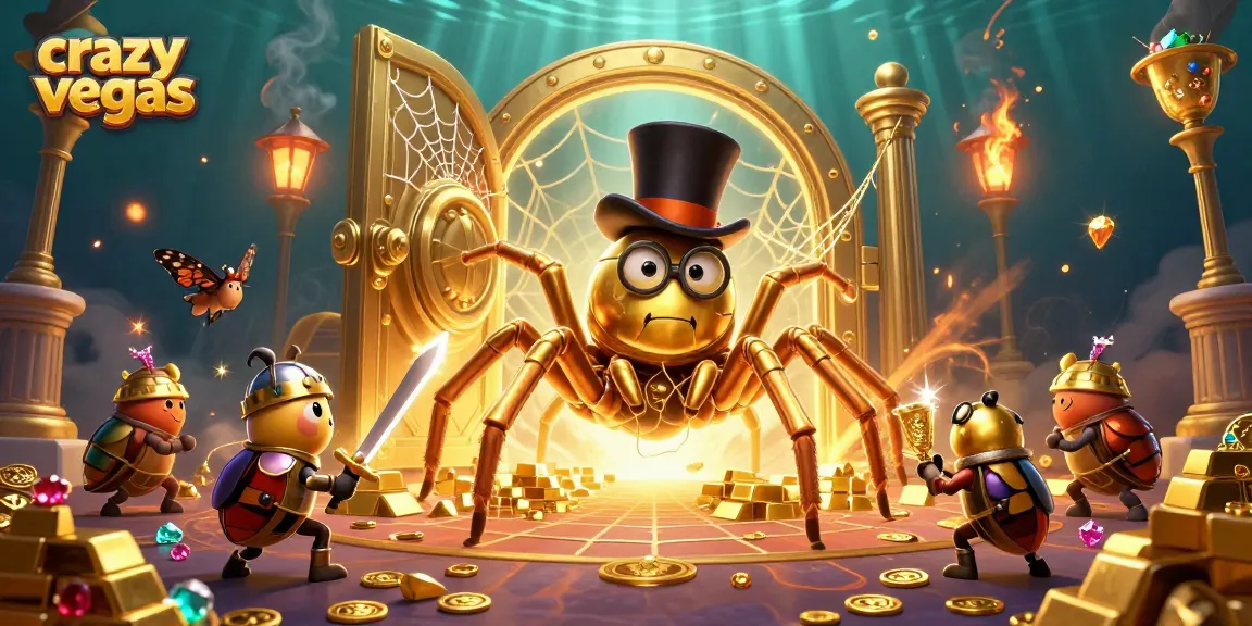 Experience thrilling gameplay at crazyvegas with a dynamic casino-themed 3D scene and vibrant characters.